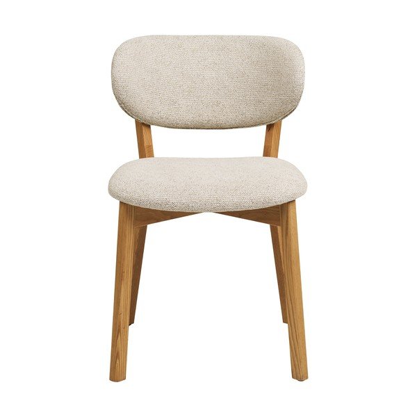 Béžová/v přírodní barvě čalouněná jídelní židle Dunkirk – House Nordic-image-2