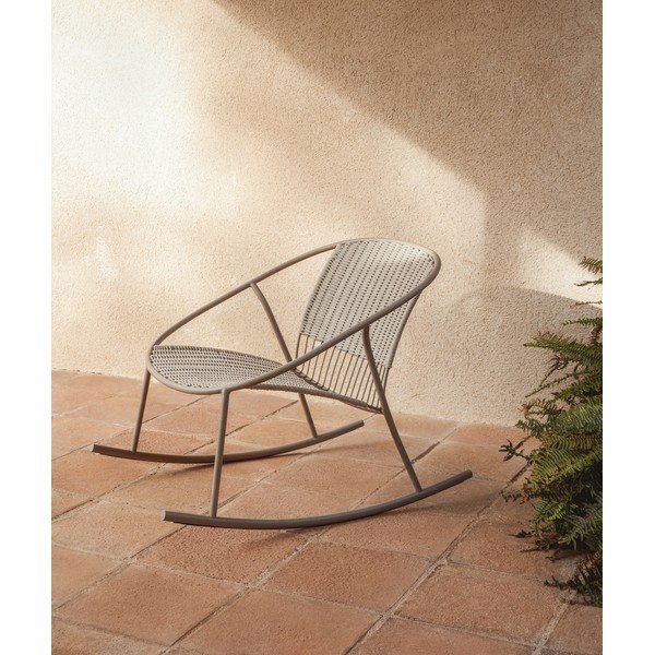 Taupe zahradní křeslo Atrani – Kave Home-image-1