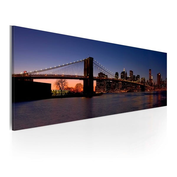 Obraz na plátně Artgeist Brooklyn Bridge, 120 x 40 cm