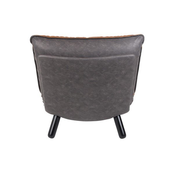 Hnědé křeslo Zuiver Lazy-image-2