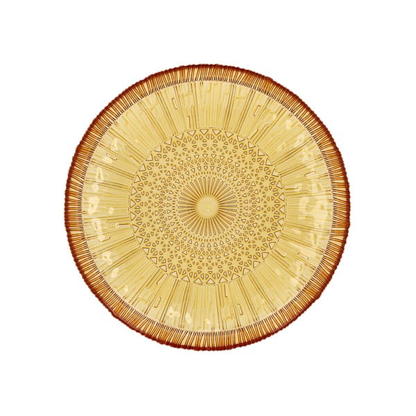 Oranžový skleněný servírovací talíř ø 30 cm Kusintha – Bitz-image-4