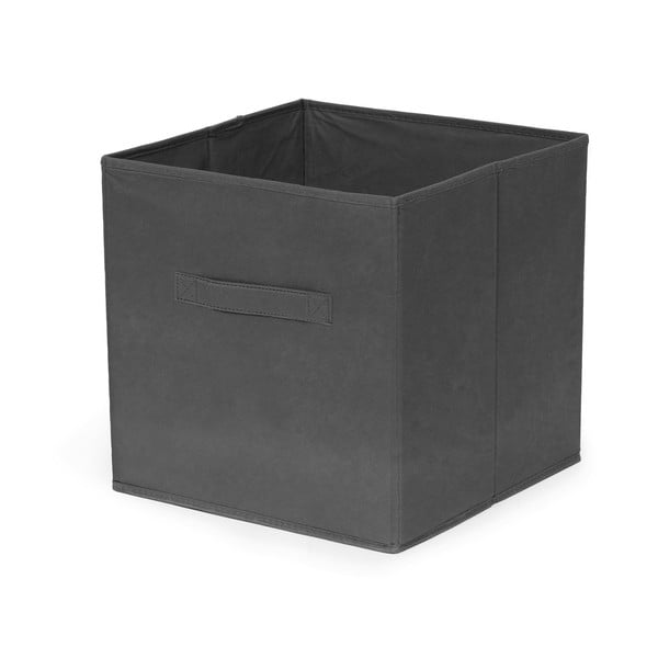 Tmavě šedý úložný box Compactor, 27 x 28 cm