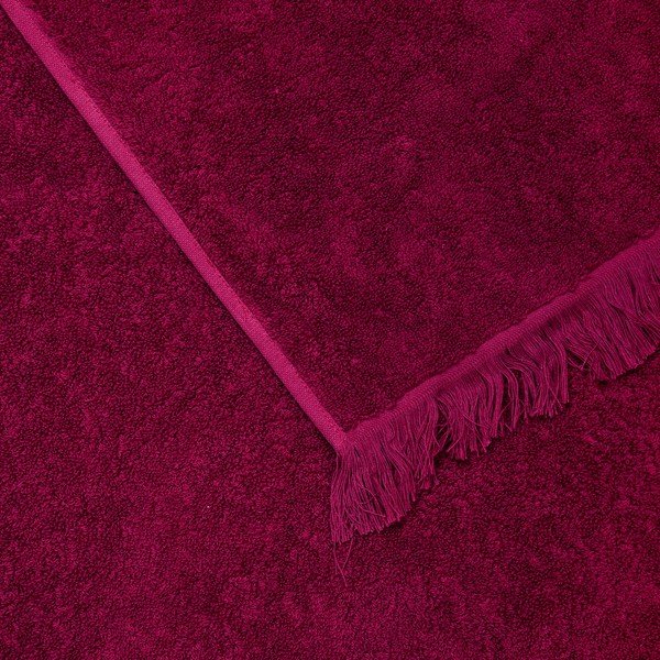 Sada 2 vínových bavlněných osušek Casa Di Bassi Bath, 70 x 140 cm-image-2