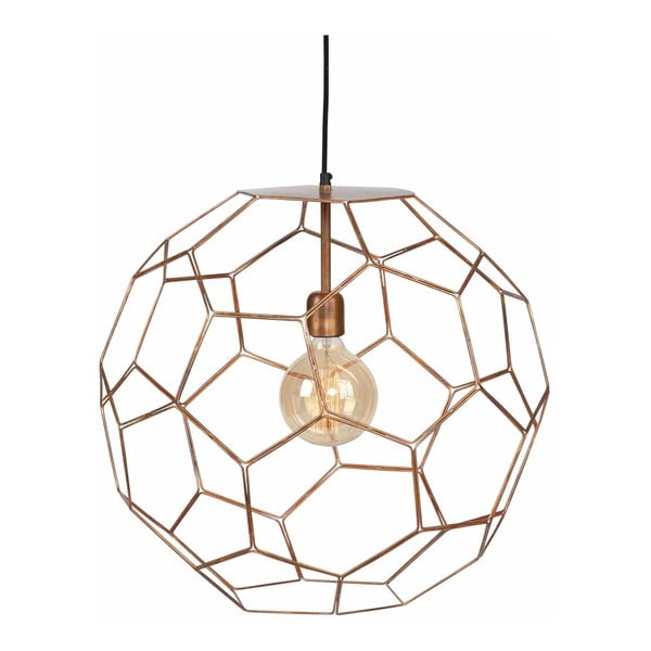 Hnědé závěsné svítidlo s kovovým stínidlem ø 55 cm Marrakesh – it's about RoMi