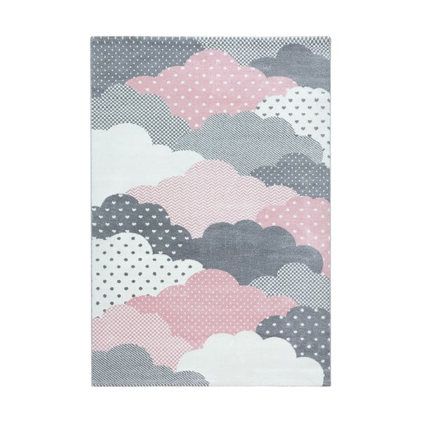 Růžovo-šedý dětský koberec 160x230 cm Bambi – Ayyildiz Carpets