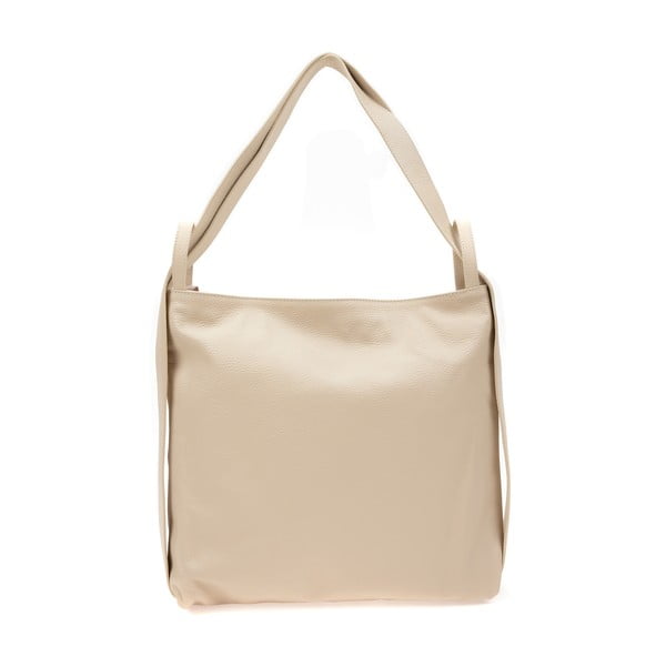 Béžová dámská kožená kabelka Mangotti Bags