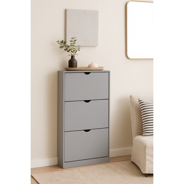 Šedý výklopný botník 60x118x24 cm Stelo – Bonami Essentials-image-4