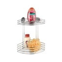 Samodržící dvoupatrová rohová polička Wenko Turbo-Loc, 20 x 26,5 cm