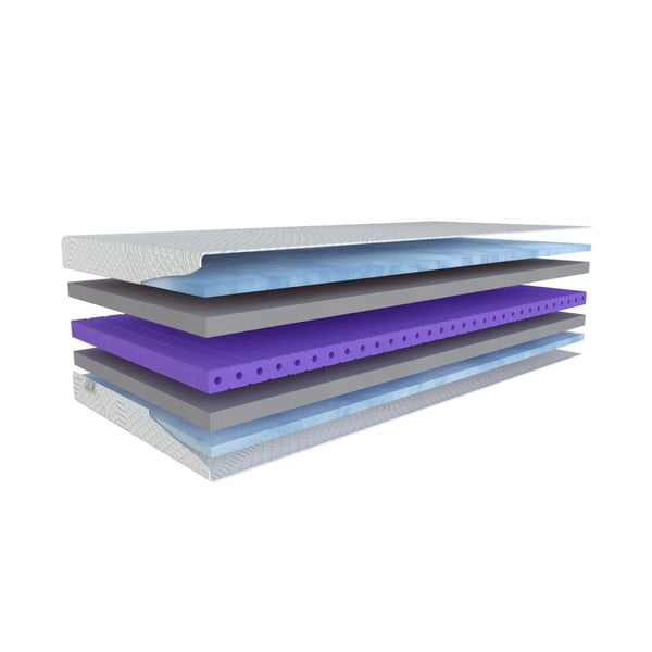 Středně tvrdá pěnová matrace 80x200 cm Blue magic – Materasso-image-1