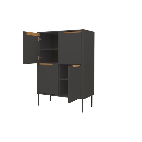 Černá komoda Tenzo Switch, 90 x 128 cm-image-3