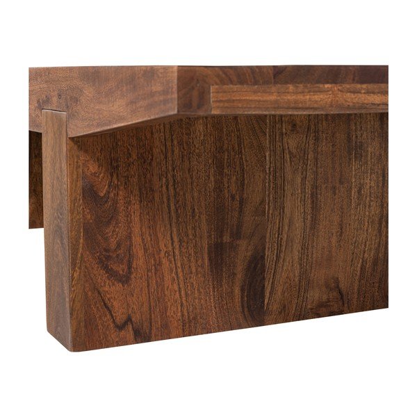 Konferenční stolek z masivu akácie v tmavě přírodní barvě 48x152 cm Eron – WOOOD-image-4