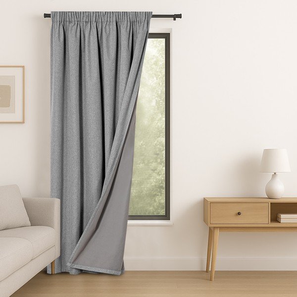 Šedý zatemňovací závěs 140x250 cm Corita – Restilo-image-1