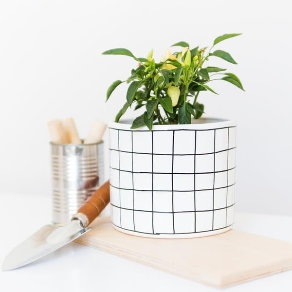 Květináč FOR.REST Design Grille, 13,5 cm-image-1