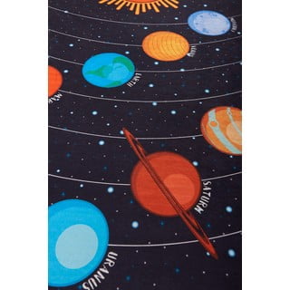 Tmavě modrý dětský koberec Galaxy, 140 x 190 cm