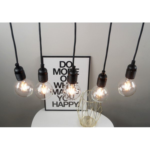 Černé pětiramenné závěsné svítidlo Sotto Luce Uno-image-2