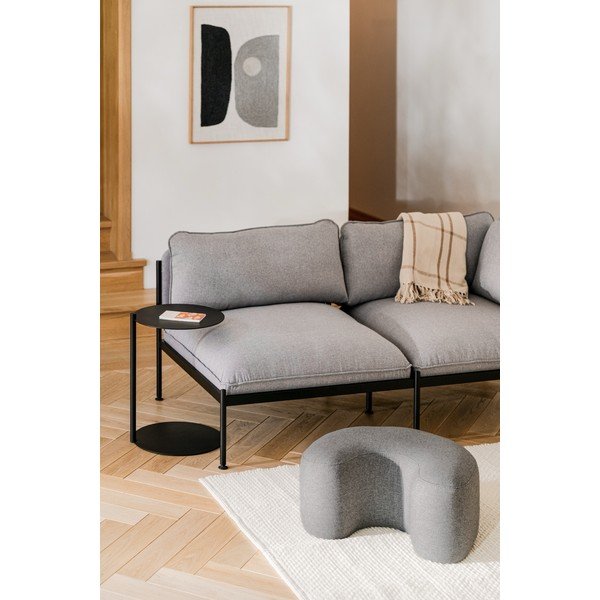 Šedý vlněný taburet Ü – noo.ma-image-1