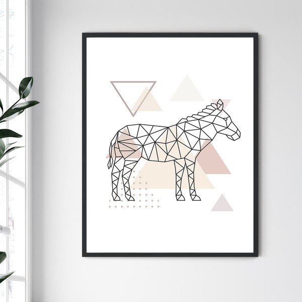 Nástěnný obraz v rámu North Carolina Frame Donkey, 30 x 40 cm