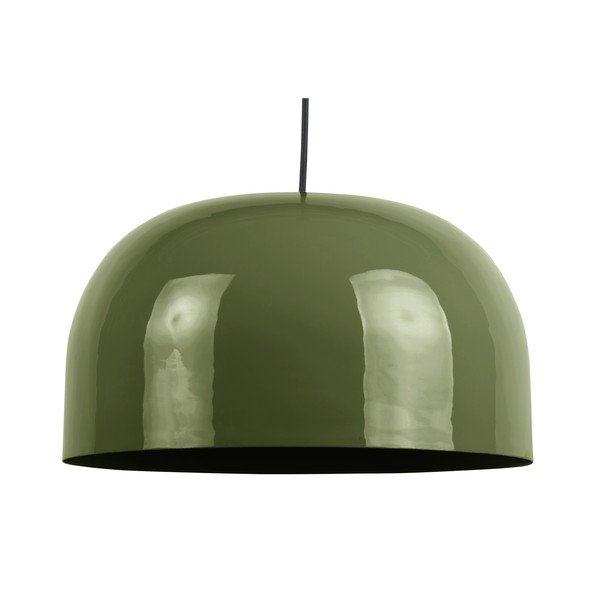 Zelené závěsné svítidlo s kovovým stínidlem ø 40 cm Dome – Leitmotiv