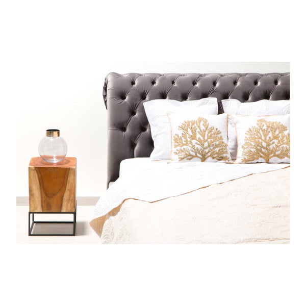 Šedá postel z bukového dřeva Vivonita Allon, 160 x 200 cm-image-3