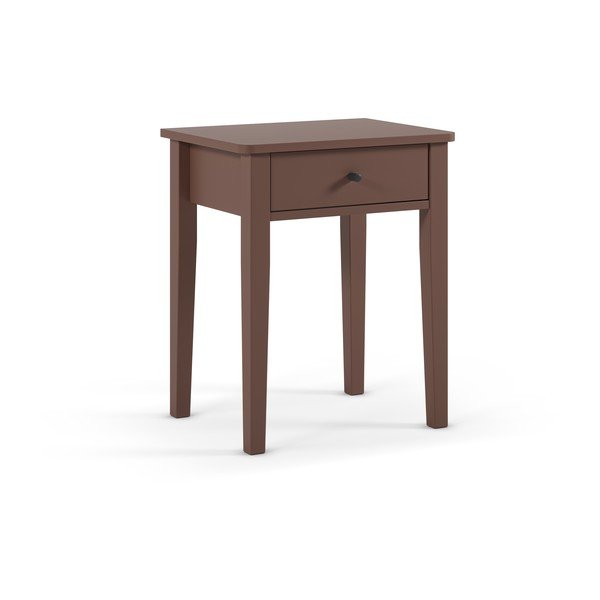 Matný noční stolek v terakotové barvě Bart – Marckeric