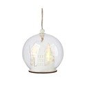 Bílá závěsná vánoční světelná dekorace ø 9 cm Myren – Markslöjd