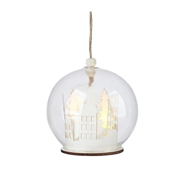 Bílá světelná dekorace s vánočním motivem ø 9 cm Myren – Markslöjd