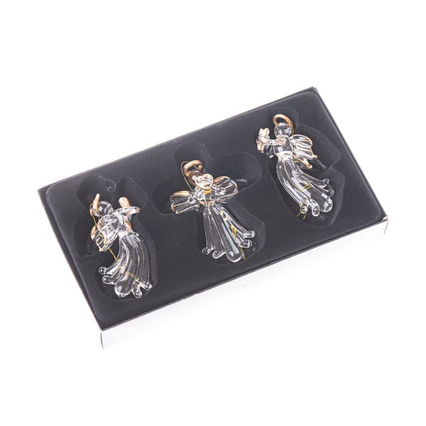Skleněné vánoční ozdoby v sadě 3 ks 10,5 cm Angel – Dakls