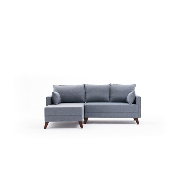 Světle modrá rohová pohovka (levý roh) Bella  – Balcab Home-image-2