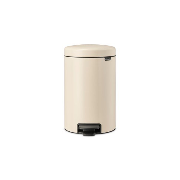 Béžový nášlapný ocelový odpadkový koš 12 l NewIcon – Brabantia