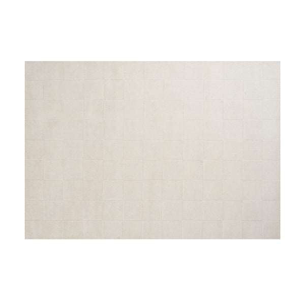 Vlněný koberec Luzern, 140x200 cm, bílý