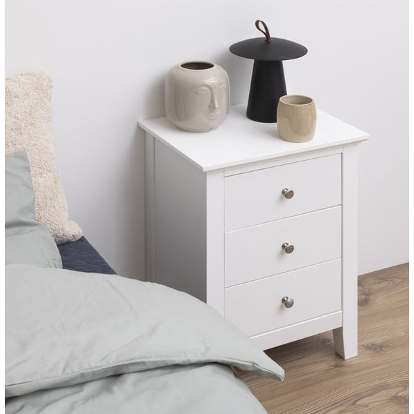 Bílý noční stolek Linnea - Actona-image-1