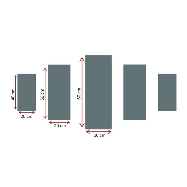 Obrazy v sadě 5 ks Winter Sunset – Wallity-image-2