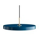 Petrolejově modré závěsné svítidlo UMAGE Asteria, ⌀ 43 cm