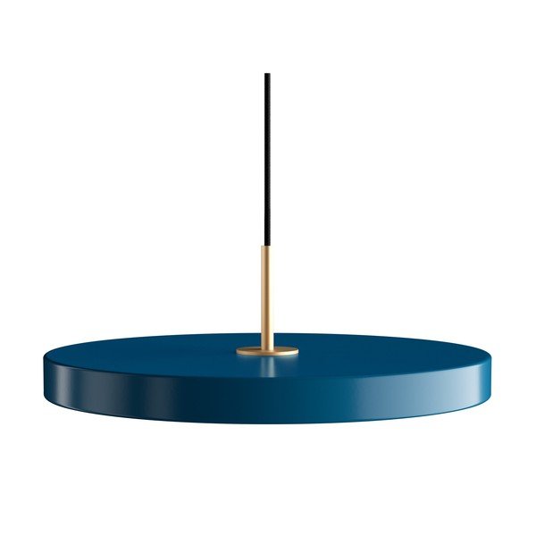 Petrolejově modré závěsné svítidlo UMAGE Asteria, ⌀ 43 cm