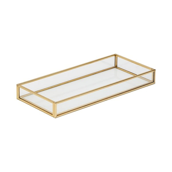 Skleněný dekorační tác 22x10 cm Soanet – Kave Home