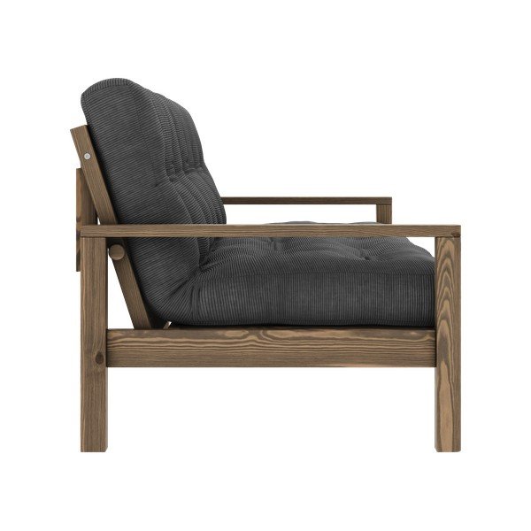 Černo-antracitová rozkládací pohovka 205 cm Knob – Karup Design-image-4