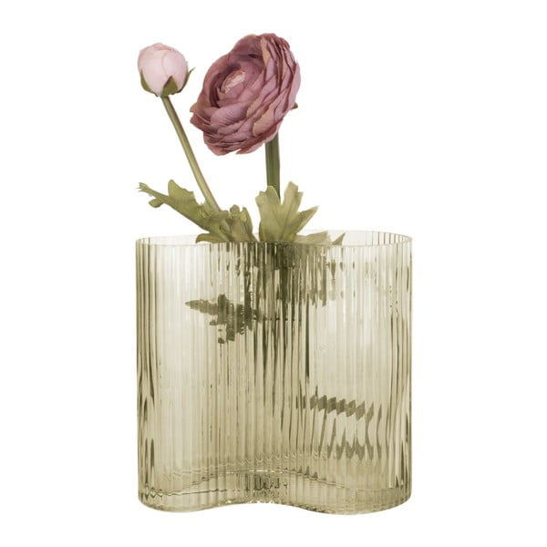 Zelená skleněná váza PT LIVING Wave, výška 18 cm-image-4