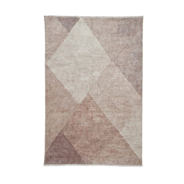 Světle hnědý pratelný běhoun s příměsí bavlny 60x170 cm Whisper – Think Rugs