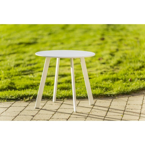 Bílý nízký zahradní stoleček Timpana Mismo-image-1