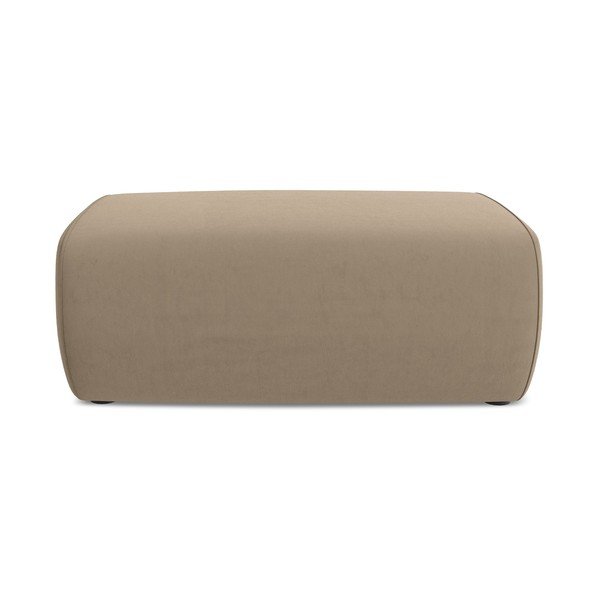 Světle hnědá sametová podnožka Kapua – Makamii