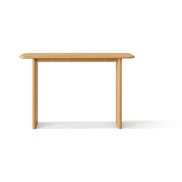 Konzolový stolek z dubového dřeva v přírodní barvě 40x120 cm Charlotte – Micadoni -image-1