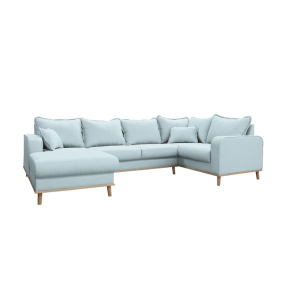 Světle modrá rohová pohovka (levý roh) Beata – Ropez-image-2