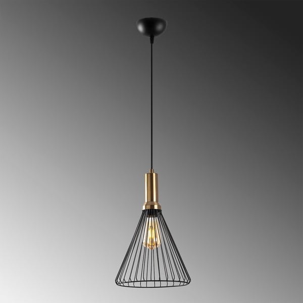 Černé závěsné svítidlo s kovovým stínidlem ø 24 cm Dear – Opviq lights-image-4