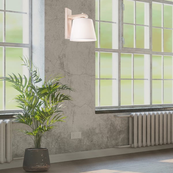 Světle hnědé nástěnné svítidlo ø 20 cm Aida – LAMKUR-image-1