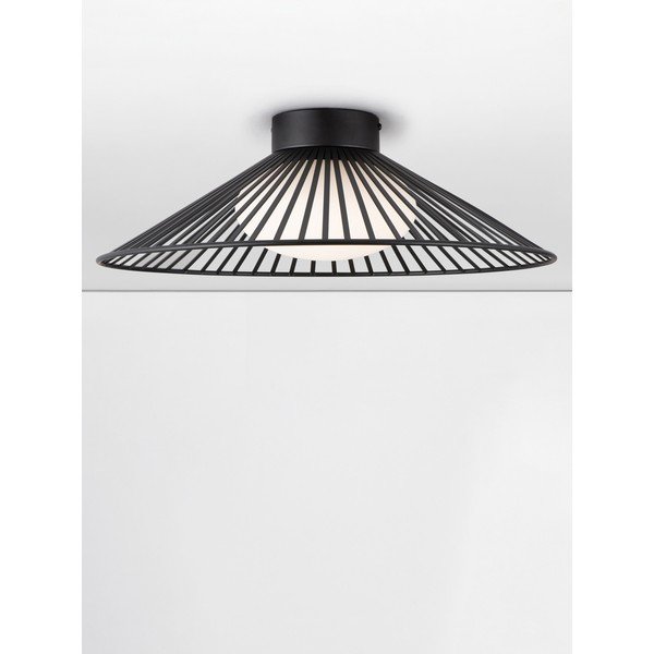 Matně černé kovové LED stropní svítidlo se skleněným stínidlem Brume – Nova Luce-image-3