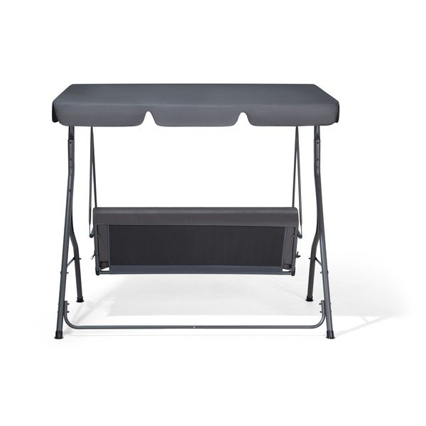 Šedá zahradní třímístná houpačka Monobeli Line-image-2