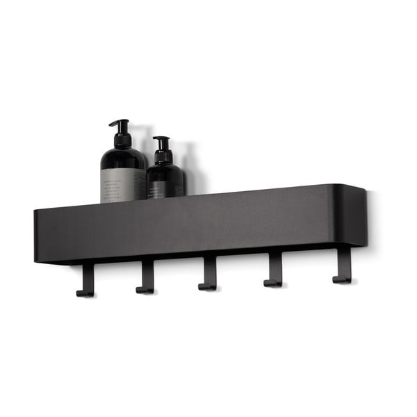 Černá nástěnná ocelová koupelnová polička Multi – Spinder Design-image-2