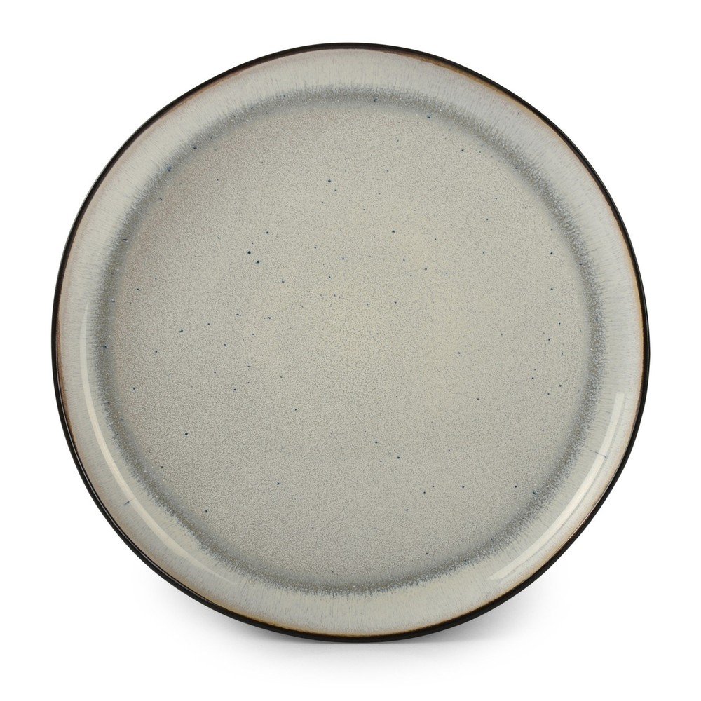 Černý/béžový talíř z kameniny ø 27 cm Lunar – Salt&Pepper
