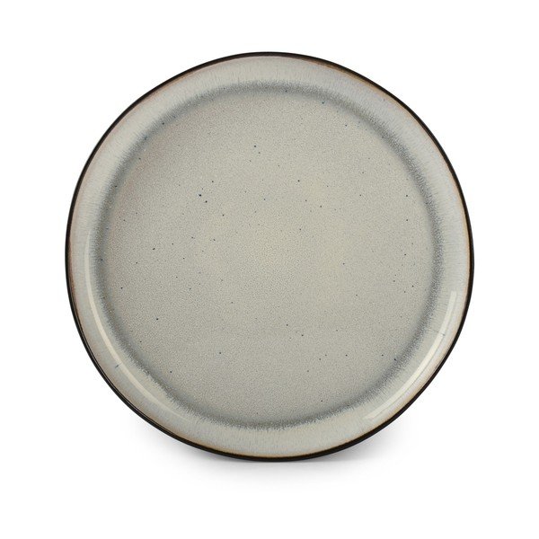 Černý/béžový talíř z kameniny ø 27 cm Lunar – Salt&Pepper