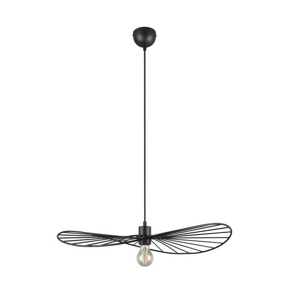 Matně černé závěsné svítidlo ø 60 cm Chapeau – Reality